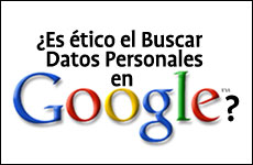 �Es �tico el Buscar  Datos Personales en Google?